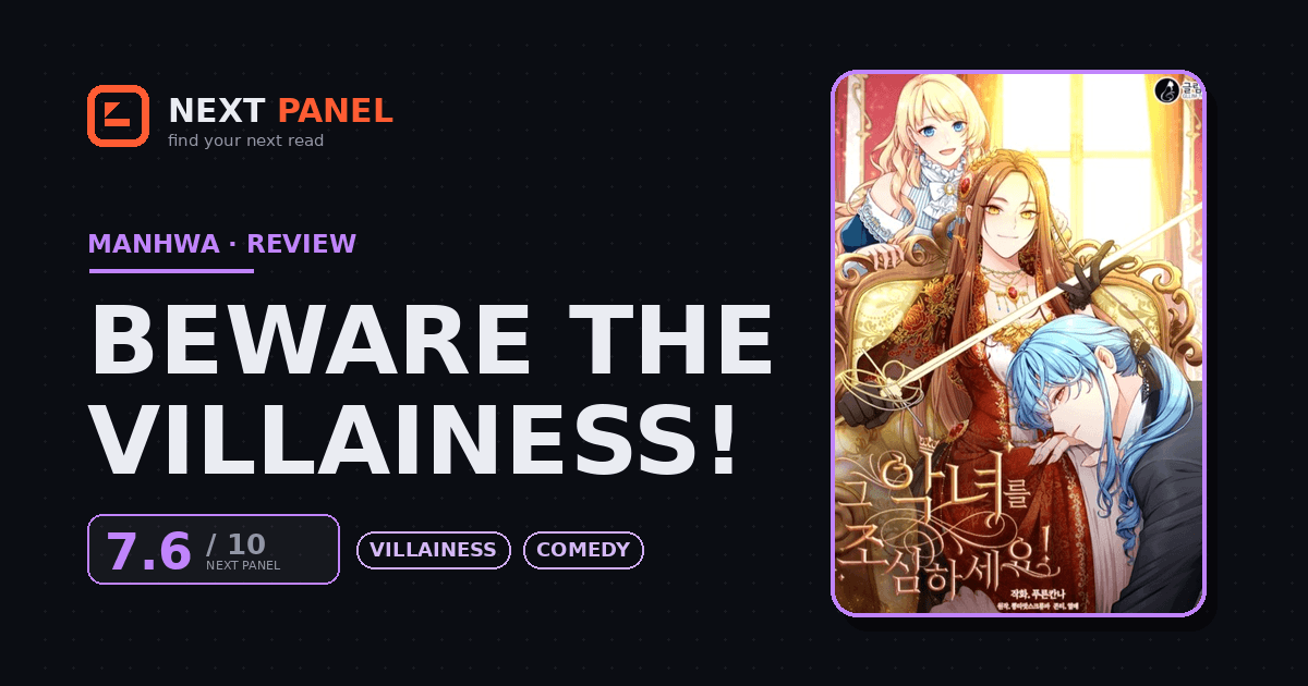 Beware the Villainess! cover - Next Panel review