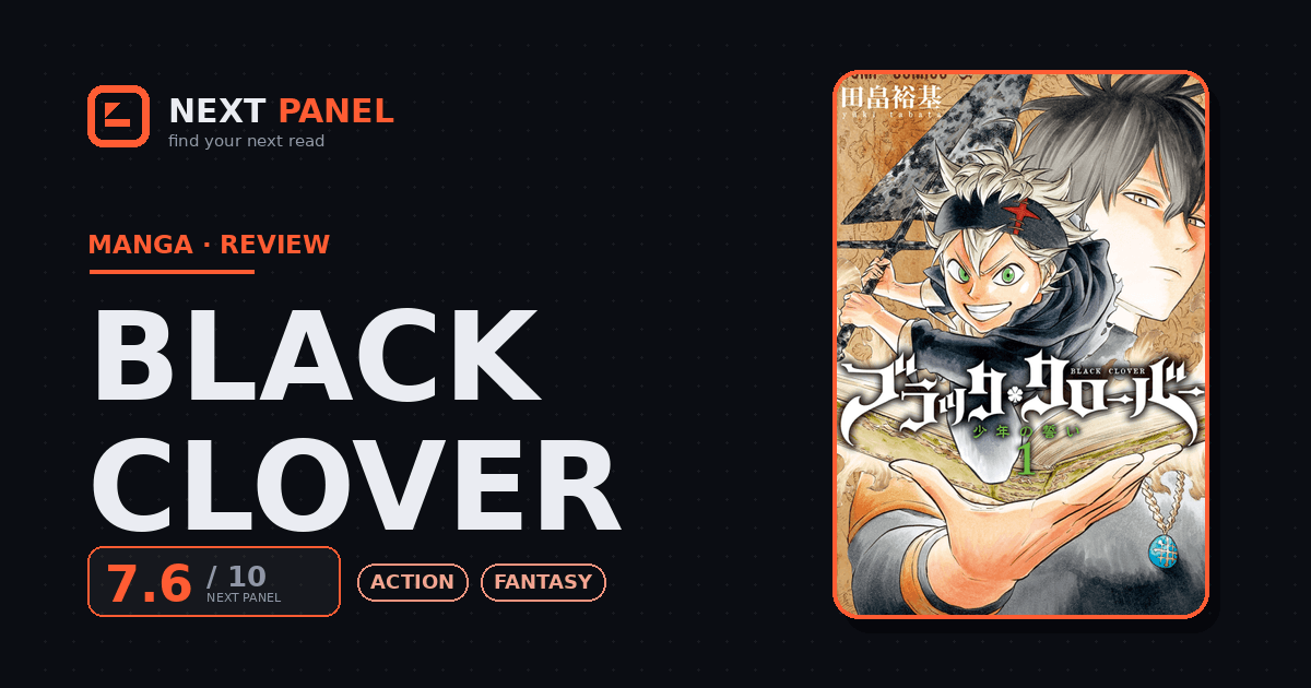 Black Clover cover - Next Panel review