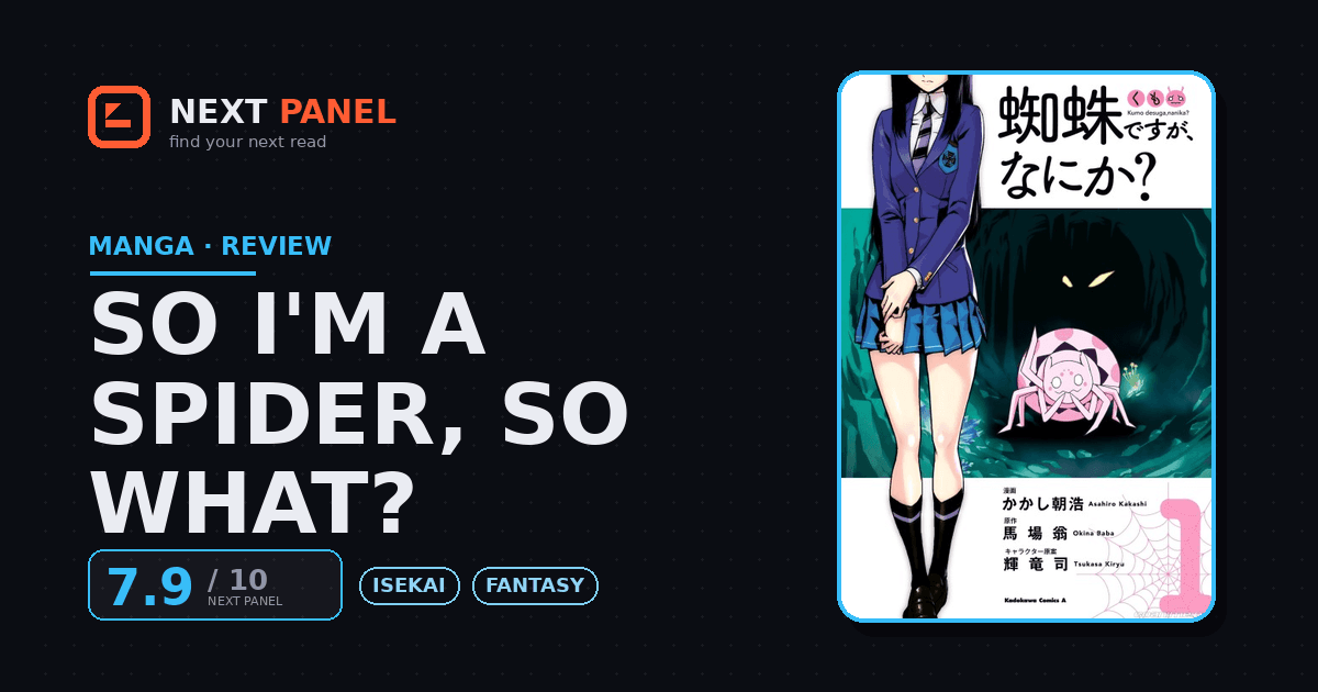 So I'm a Spider, So What? cover - Next Panel review