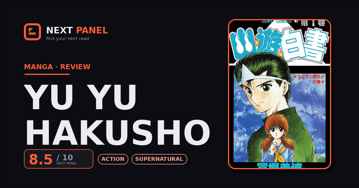 Yu Yu Hakusho cover - Next Panel review