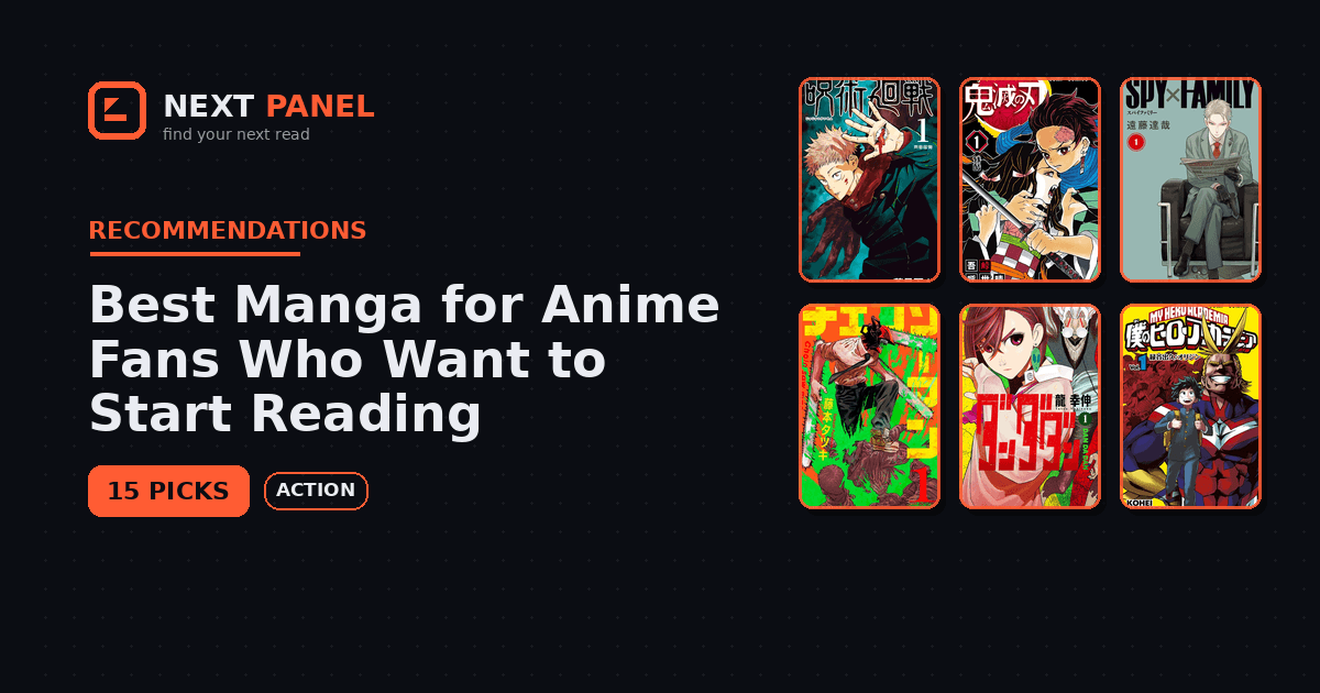 Best Manga for Anime Fans Who Want to Start Reading — Next Panel recommendation