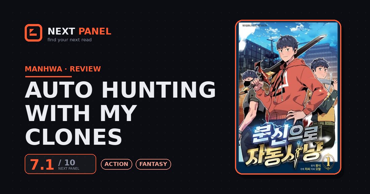 Auto Hunting With My Clones cover - Next Panel review