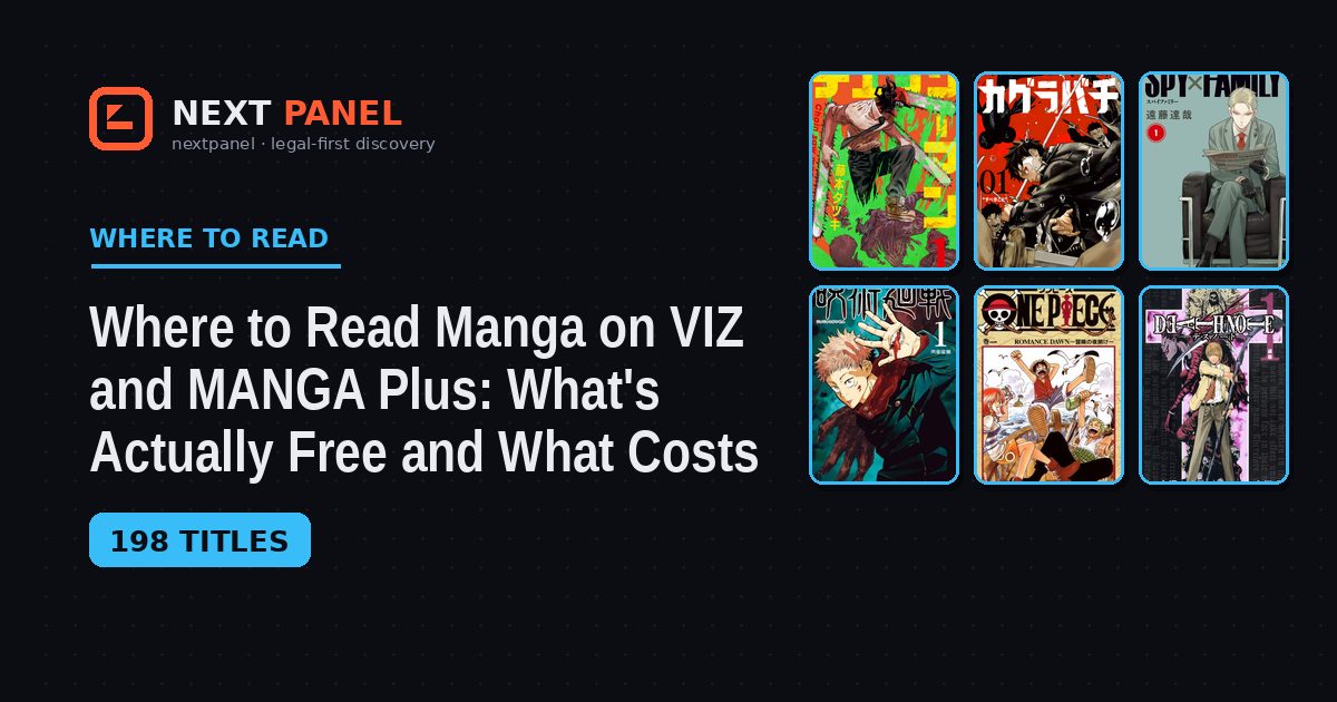 Where to Read Manga on VIZ and MANGA Plus: What's Actually Free and What Costs Money — Next Panel reading guide