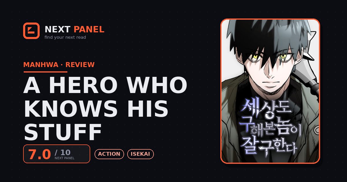 A Hero Who Knows His Stuff cover - Next Panel review