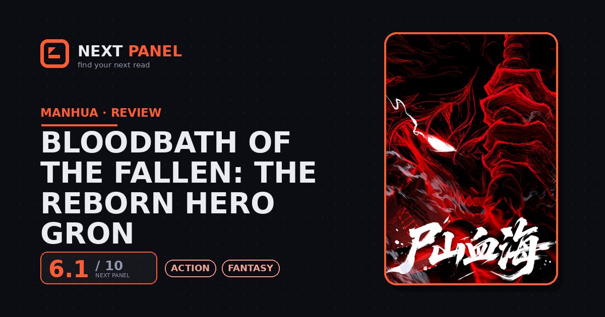 Bloodbath of the Fallen: The Reborn Hero Gron cover - Next Panel review