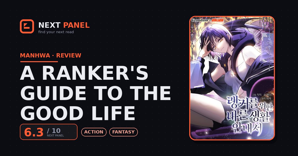 A Ranker's Guide to the Good Life cover - Next Panel review