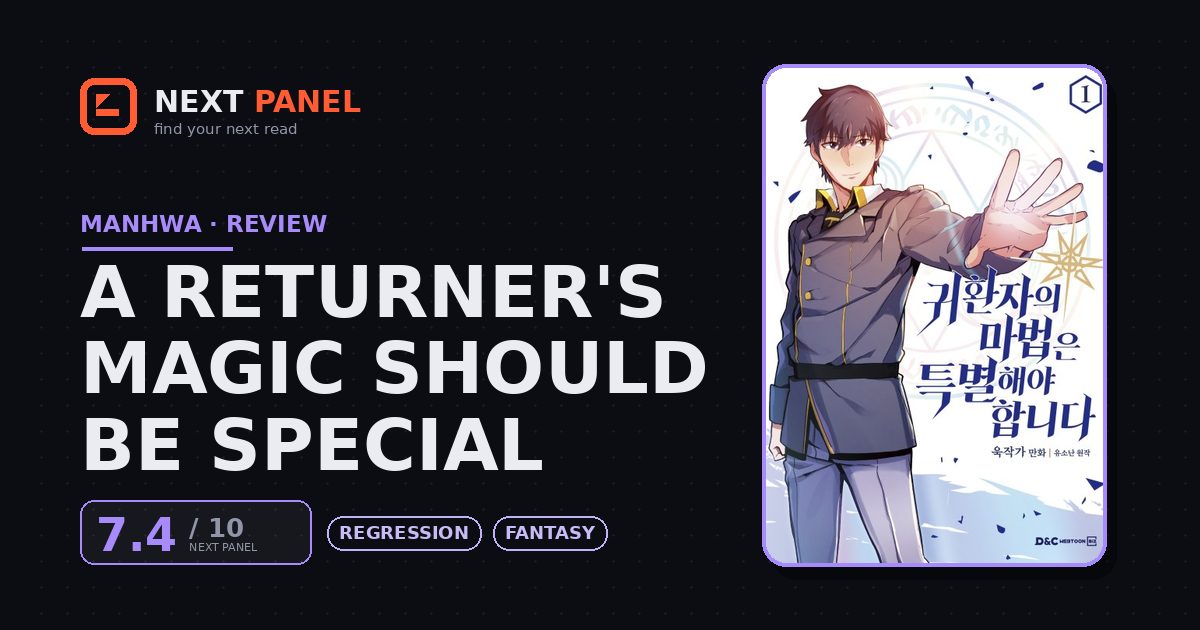 A Returner's Magic Should Be Special cover - Next Panel review