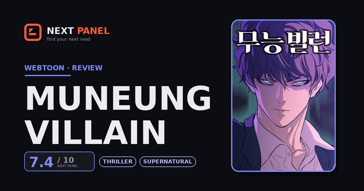 Muneung Villain cover - Next Panel review