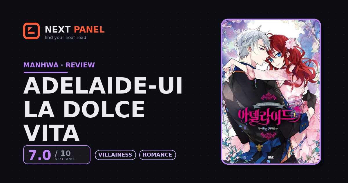 Adelaide-ui La Dolce Vita cover - Next Panel review