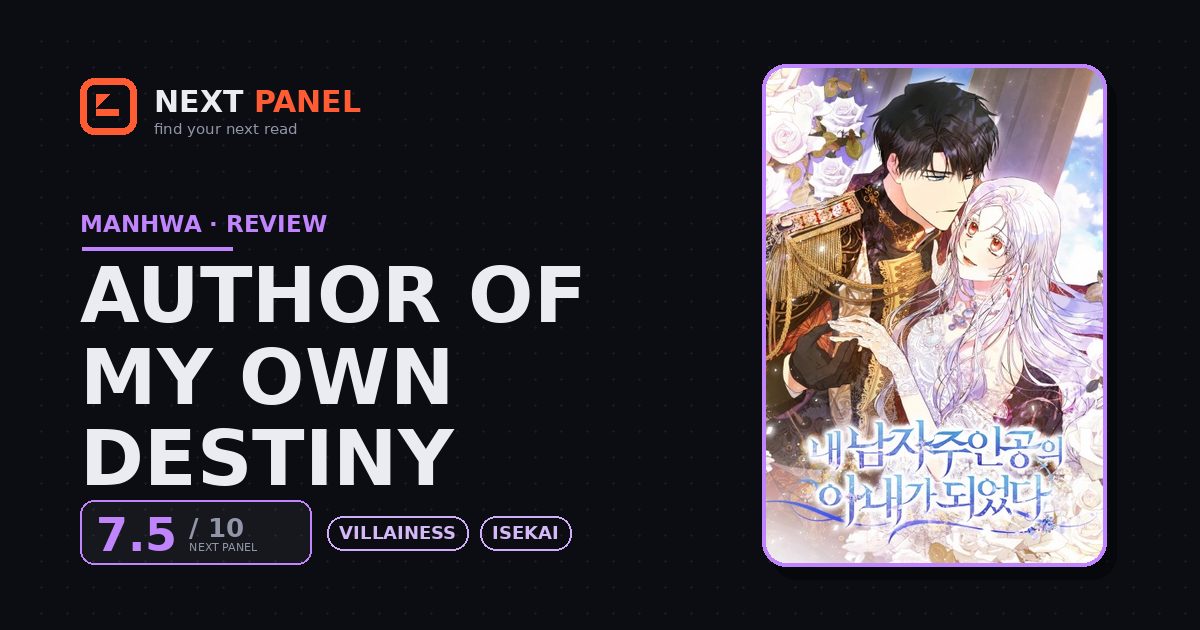 Author of My Own Destiny cover - Next Panel review