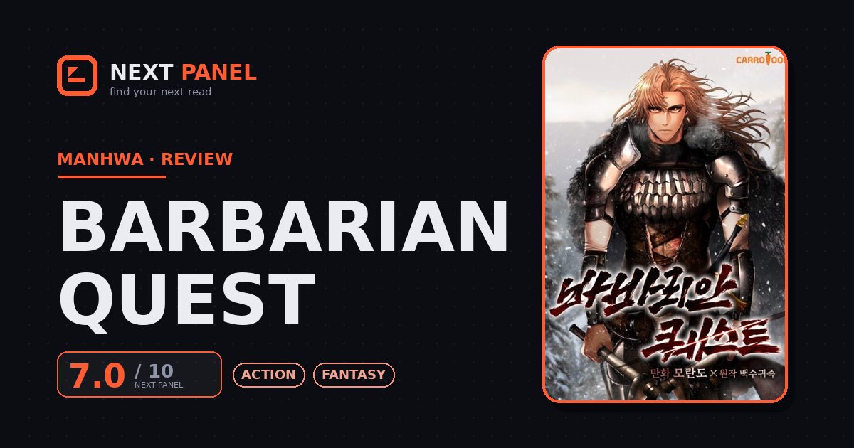 Barbarian Quest cover - Next Panel review