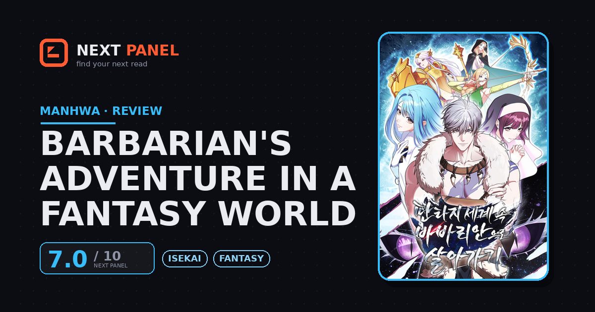 Barbarian's Adventure in a Fantasy World cover - Next Panel review