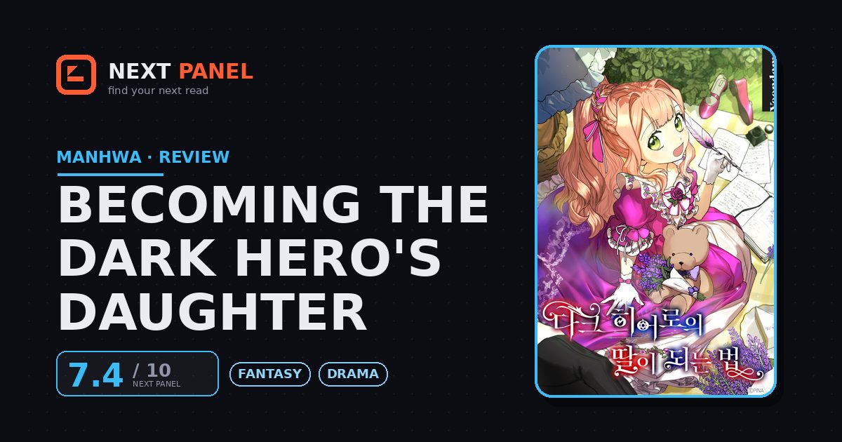 Becoming the Dark Hero's Daughter cover - Next Panel review
