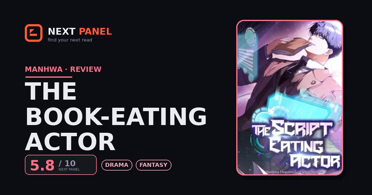 The Book-Eating Actor cover - Next Panel review
