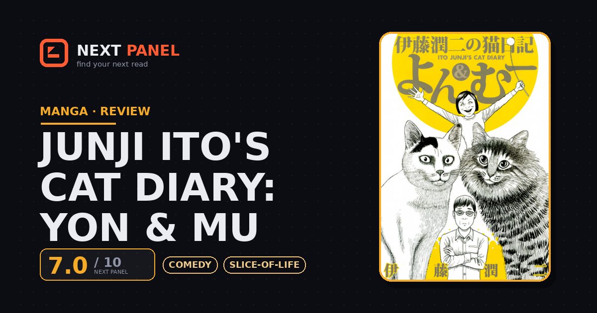 Junji Ito's Cat Diary: Yon & Mu cover - Next Panel review