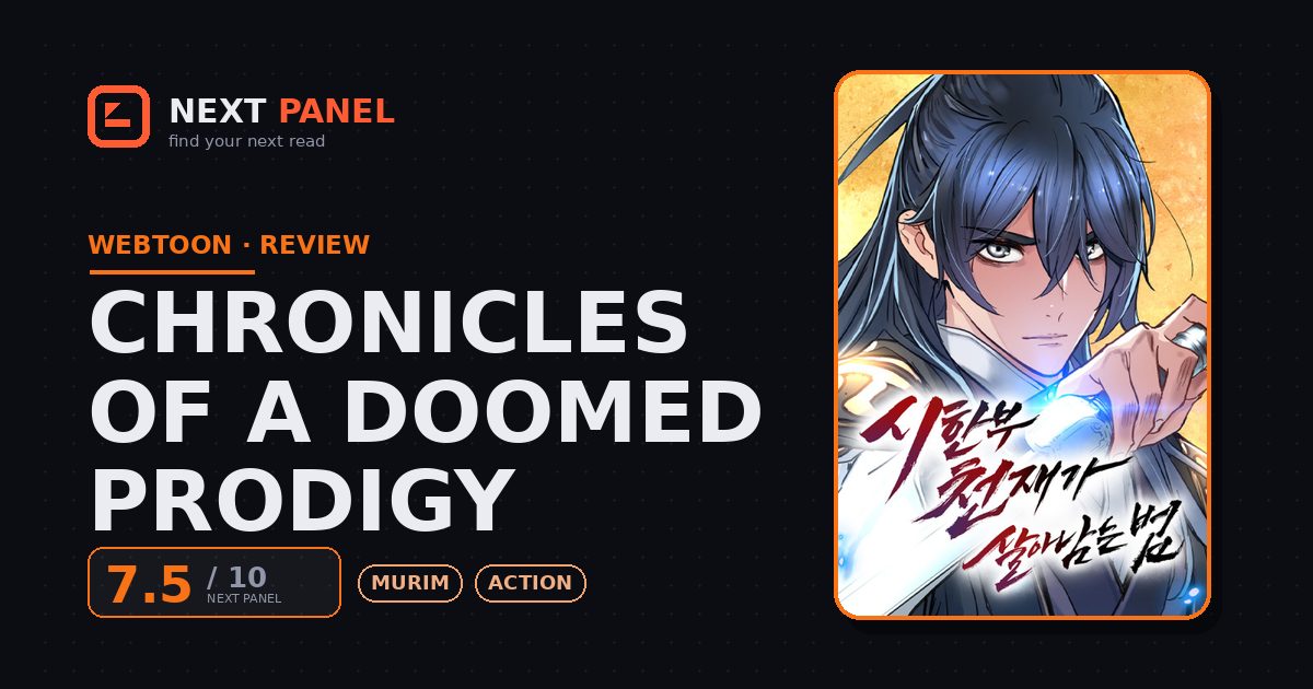 Chronicles of a Doomed Prodigy cover - Next Panel review