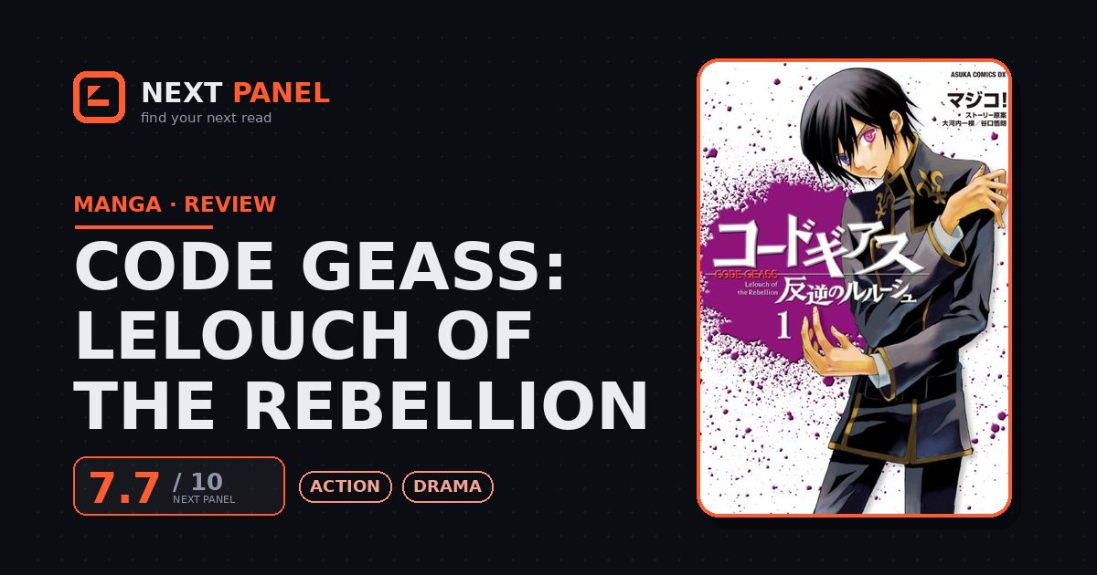 Code Geass: Lelouch of the Rebellion cover - Next Panel review