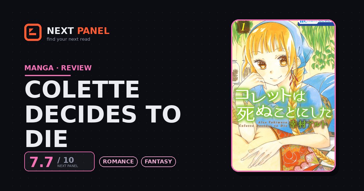 Colette Decides to Die cover - Next Panel review