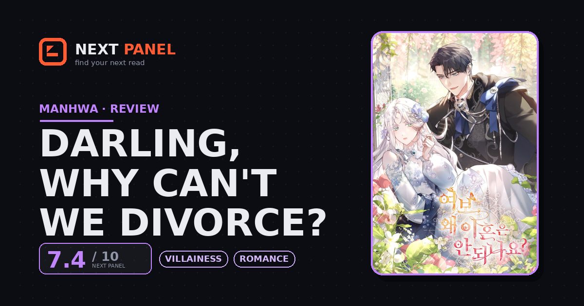 Darling, Why Can't We Divorce? cover - Next Panel review