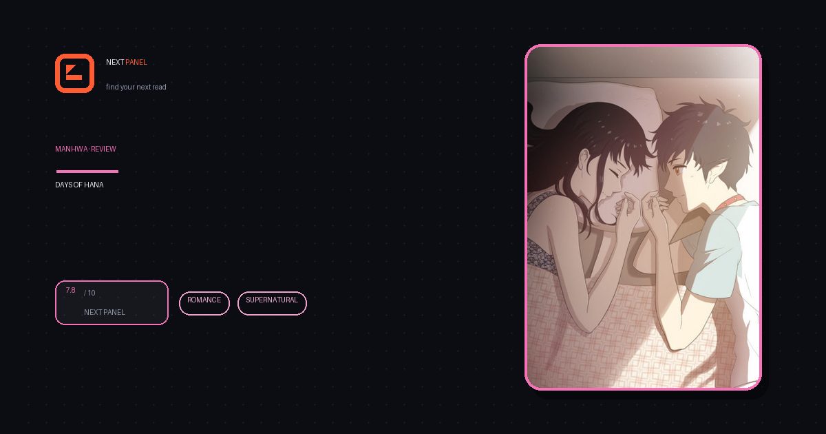Days of Hana cover - Next Panel review
