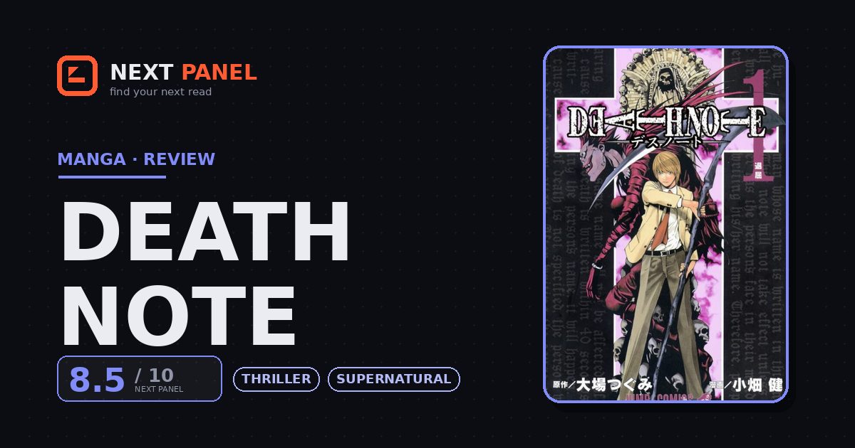 Death Note official cover — Next Panel review