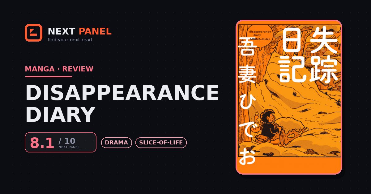 Disappearance Diary cover - Next Panel review