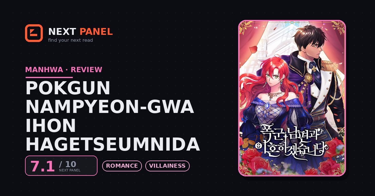 Pokgun Nampyeon-gwa Ihon Hagetseumnida cover - Next Panel review