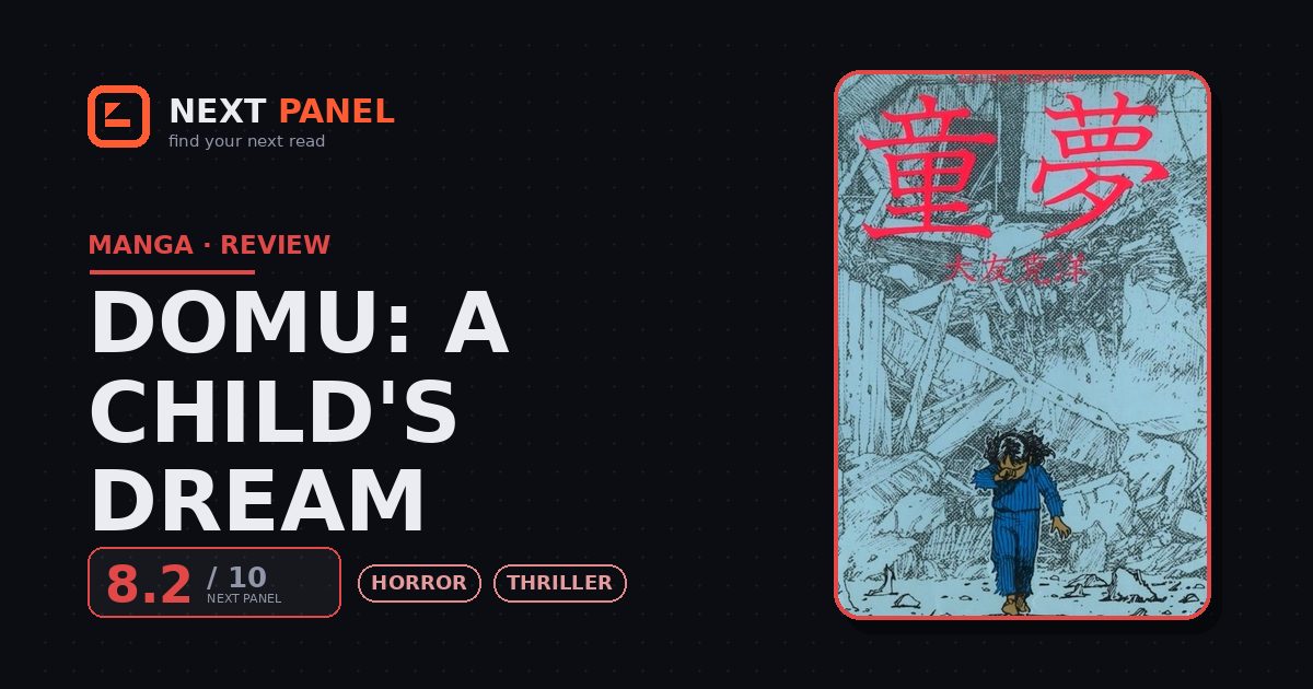 Domu: A Child's Dream cover - Next Panel review