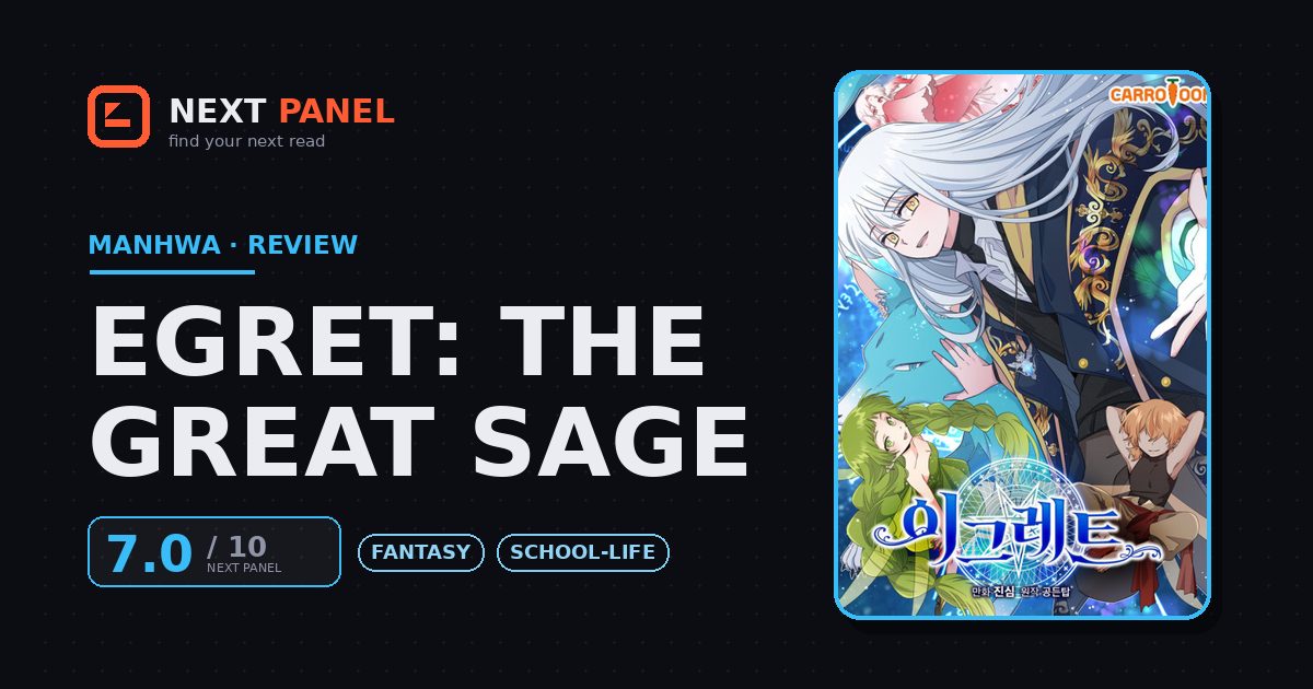 Egret: The Great Sage cover - Next Panel review