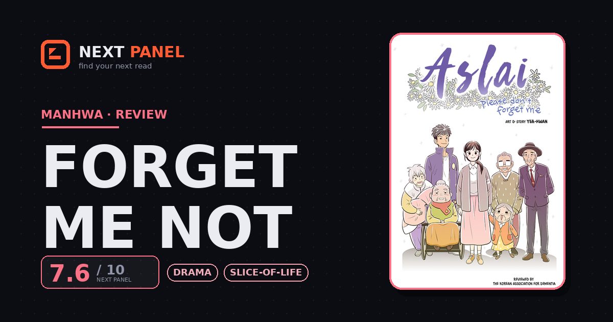 Forget Me Not cover - Next Panel review
