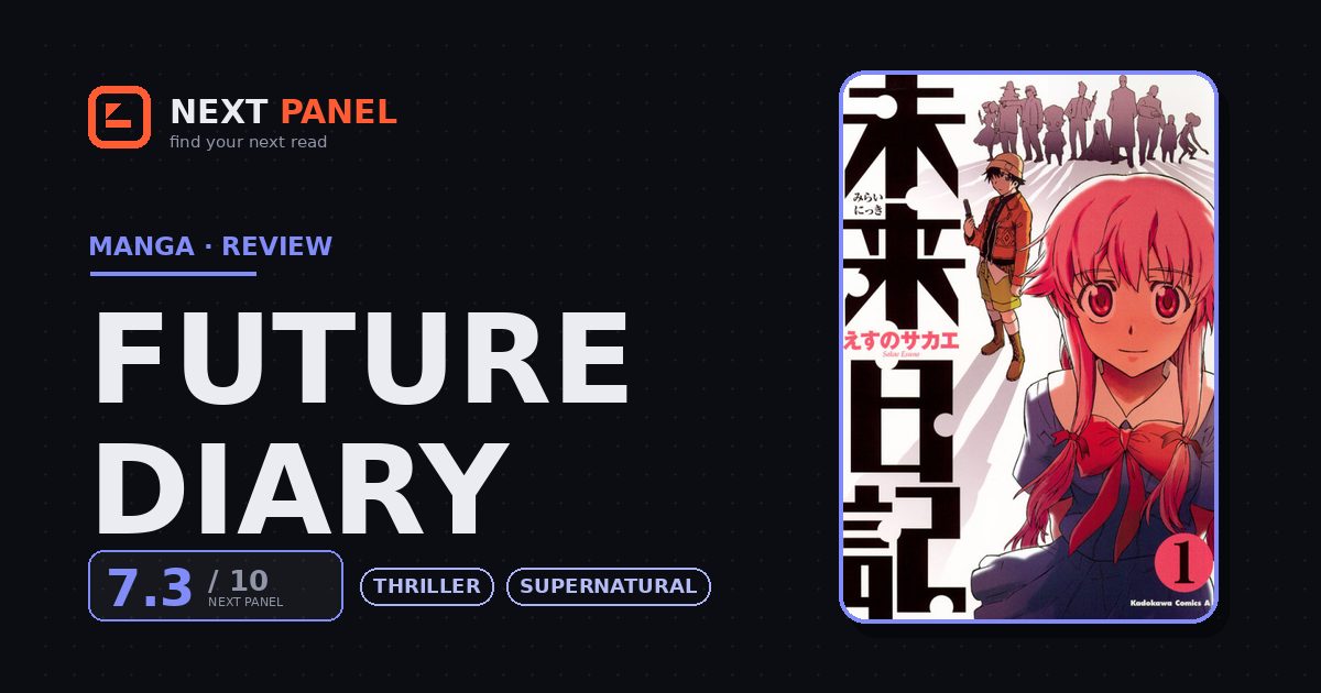 Future Diary cover - Next Panel review