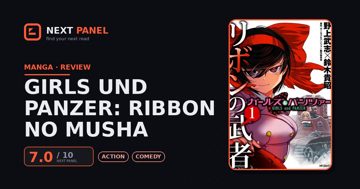 Girls und Panzer: Ribbon no Musha cover - Next Panel review