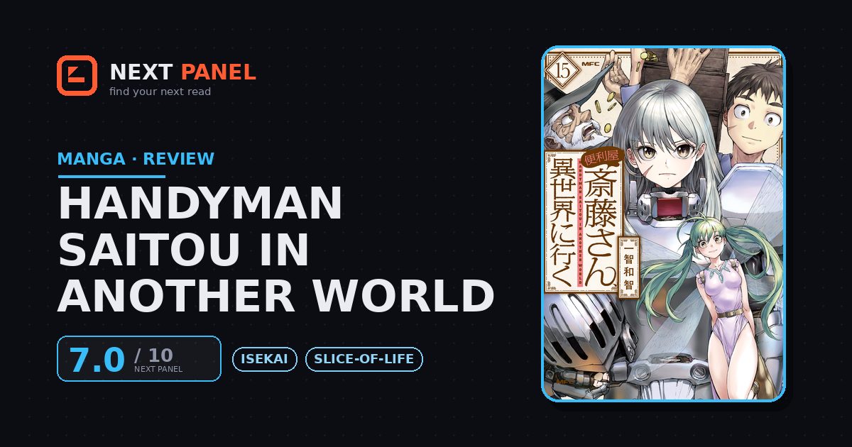 Handyman Saitou in Another World cover - Next Panel review