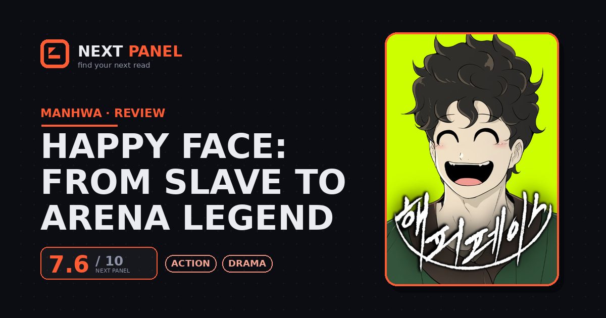 Happy Face: From Slave to Arena Legend cover - Next Panel review
