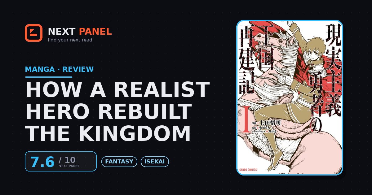 How a Realist Hero Rebuilt the Kingdom cover - Next Panel review