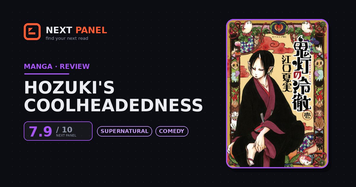 Hozuki's Coolheadedness cover - Next Panel review