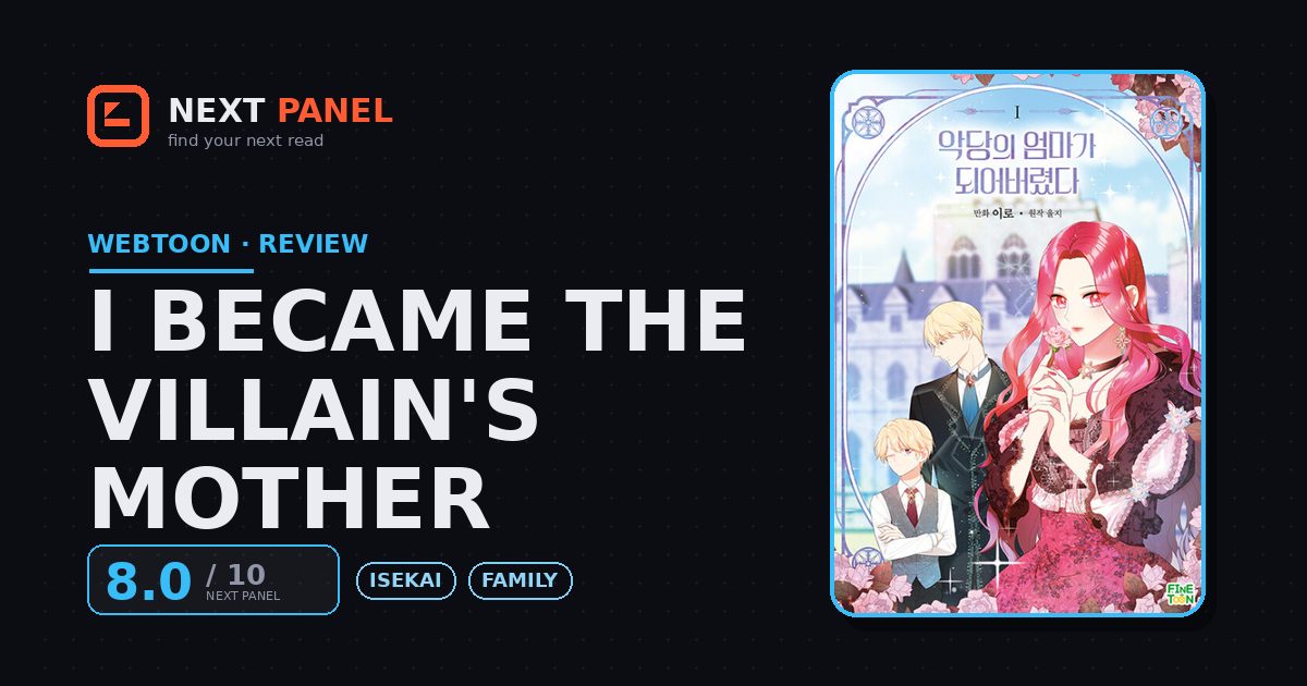 I Became the Villain's Mother cover - Next Panel review