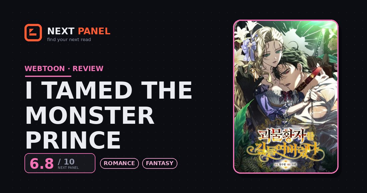I Tamed the Monster Prince cover - Next Panel review