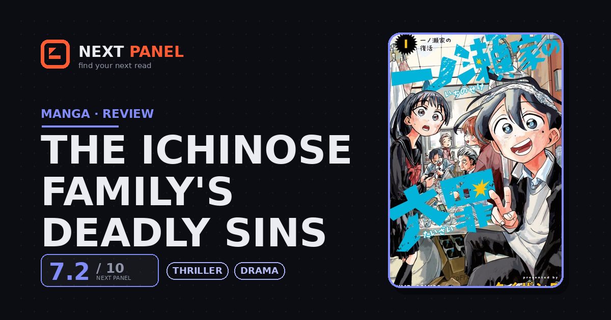 The Ichinose Family's Deadly Sins cover - Next Panel review