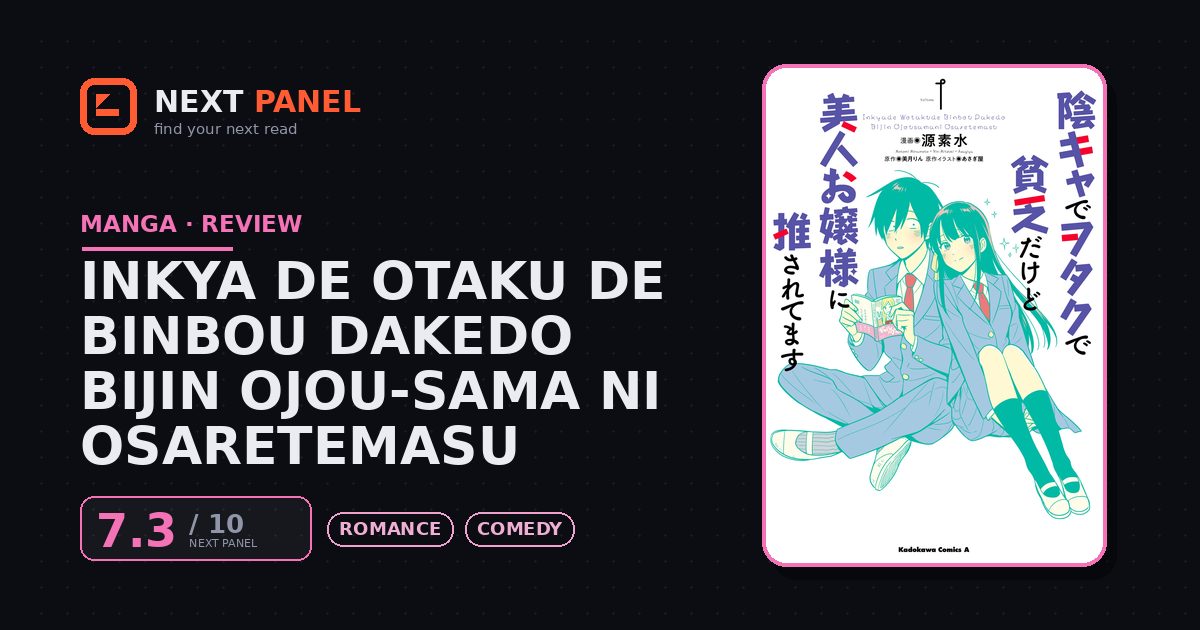 Inkya de Otaku de Binbou Dakedo Bijin Ojou-sama ni Osaretemasu cover - Next Panel review