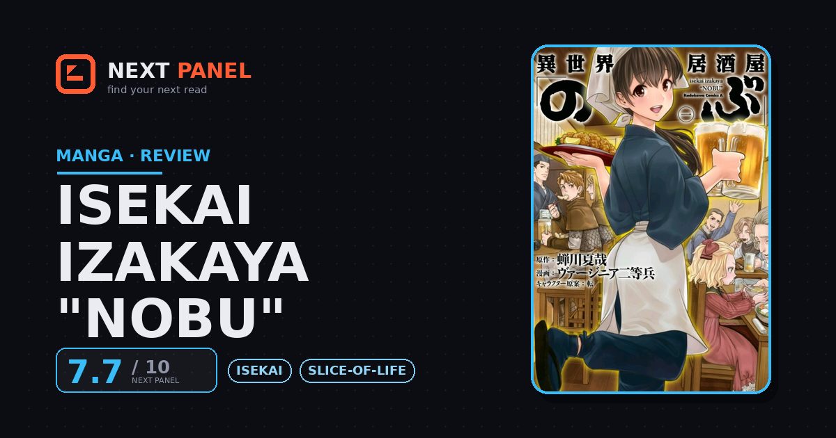 Isekai Izakaya "Nobu" cover - Next Panel review