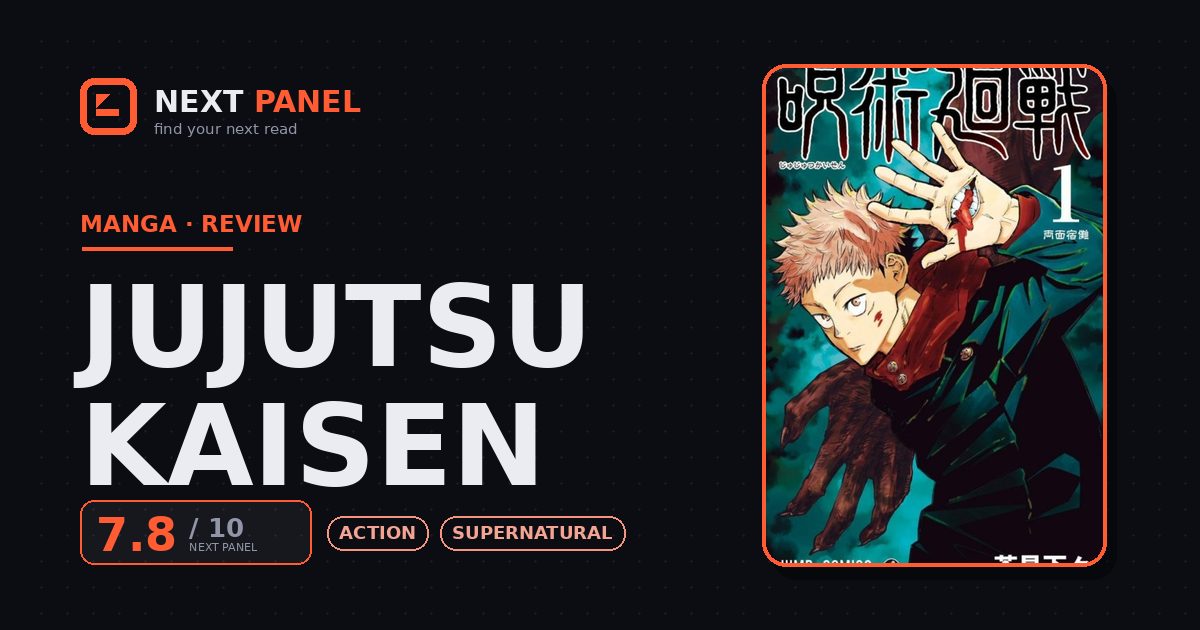 Jujutsu Kaisen official cover — Next Panel review