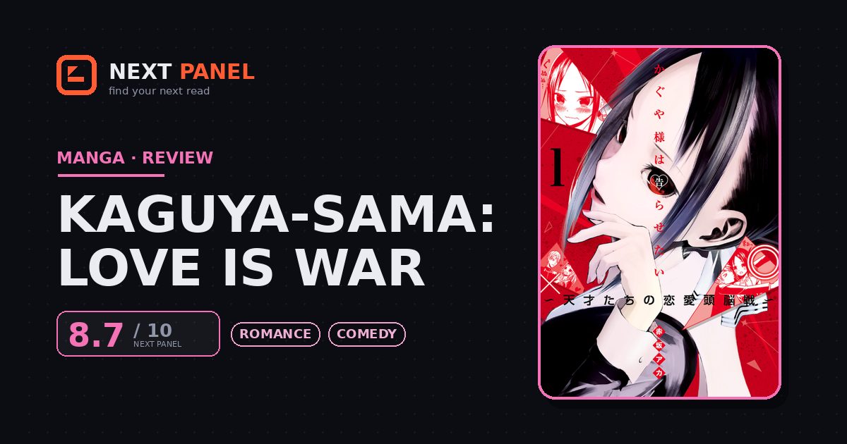 Kaguya-sama: Love Is War cover - Next Panel review