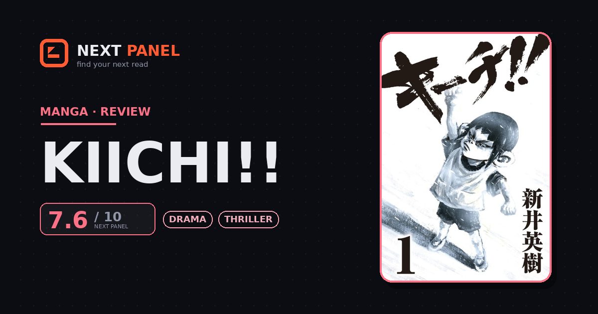 Kiichi!! cover - Next Panel review