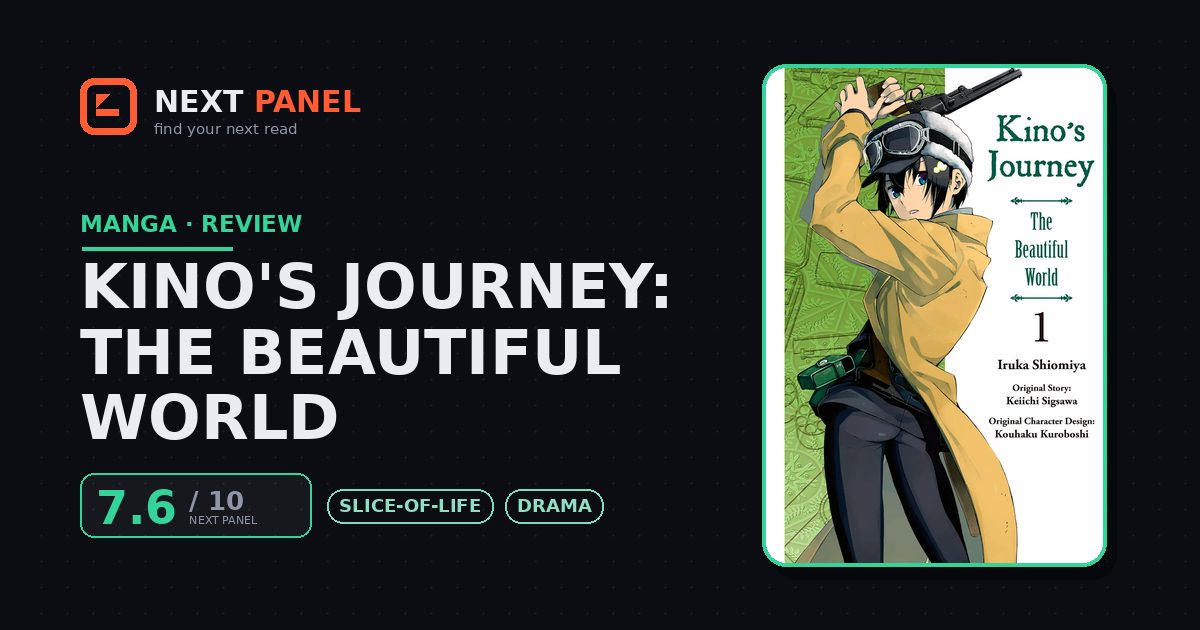 Kino's Journey: The Beautiful World cover - Next Panel review