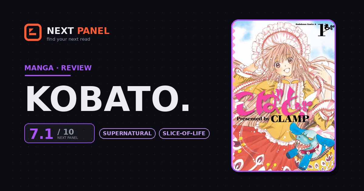 Kobato. cover - Next Panel review
