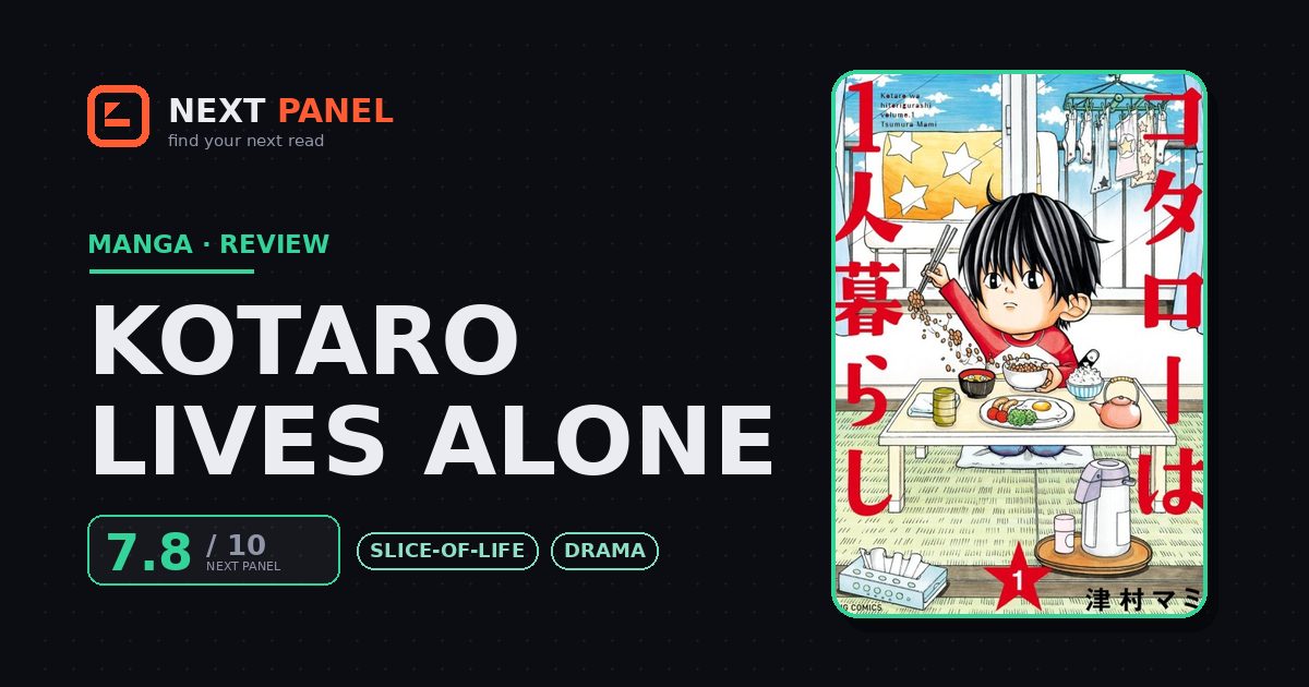 Kotaro Lives Alone cover - Next Panel review