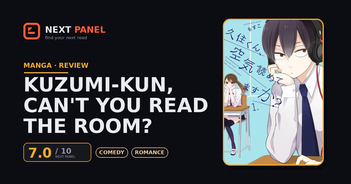 Kuzumi-kun, Can't You Read the Room? cover - Next Panel review