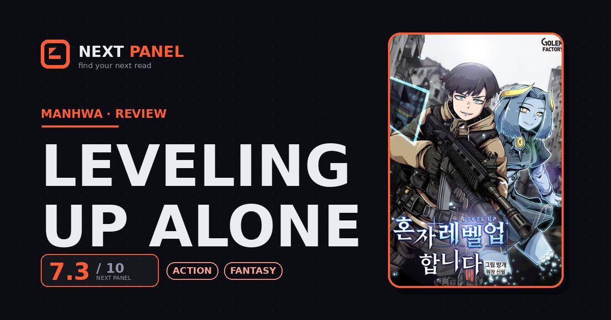 Leveling Up Alone cover - Next Panel review