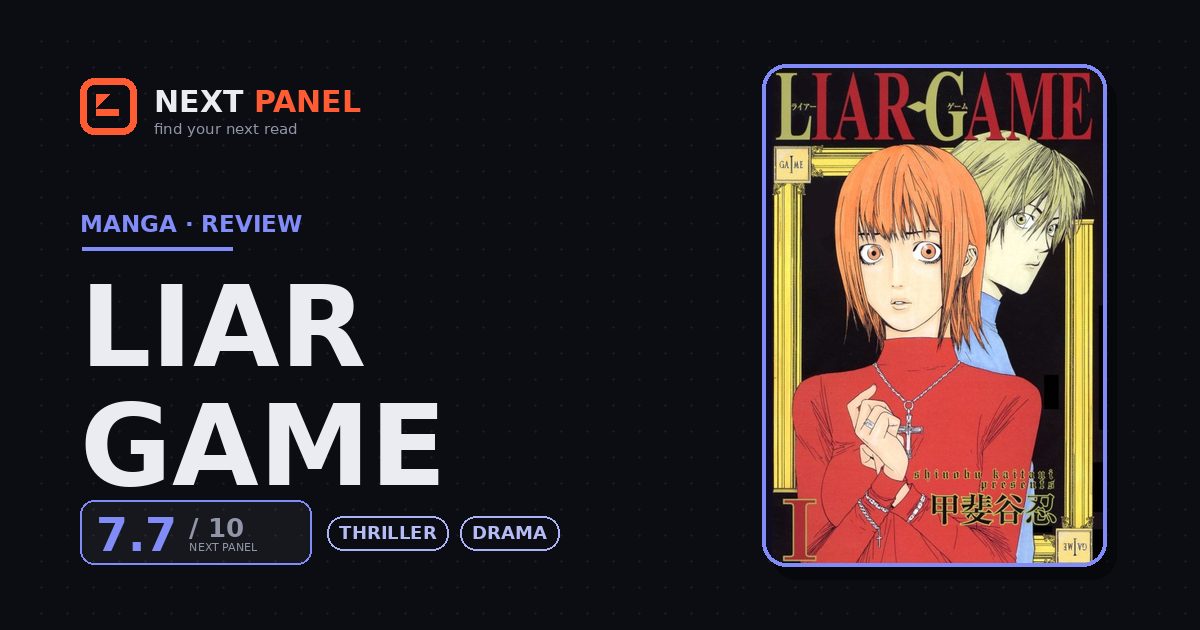 Liar Game cover - Next Panel review